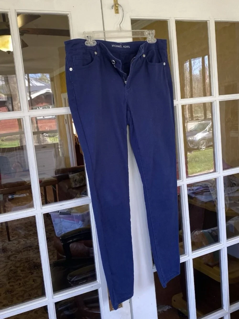Women's Michael Kors blue jeans Size 8 skinny beautiful Blue very nice